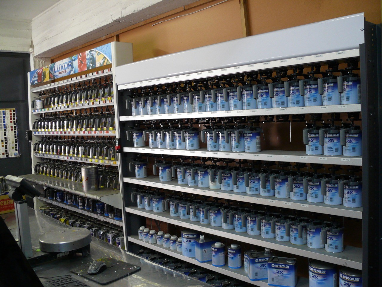 Automotive paint products in stock